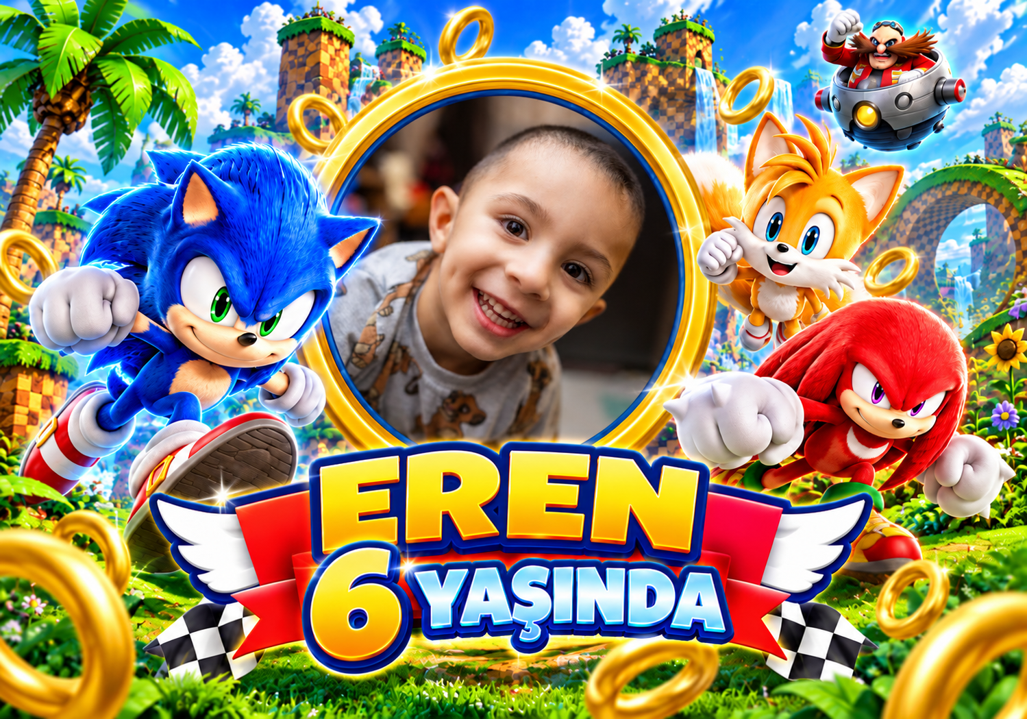 Sonic Parti KonseptiSonic ve Arkadaşları Afiş