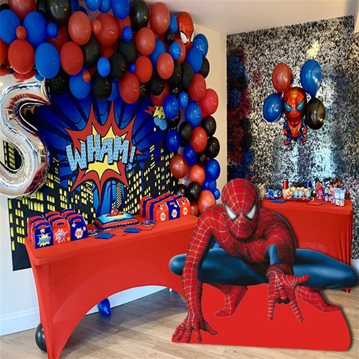 Spiderman Dekor Ayaklı Pano 63 x 95