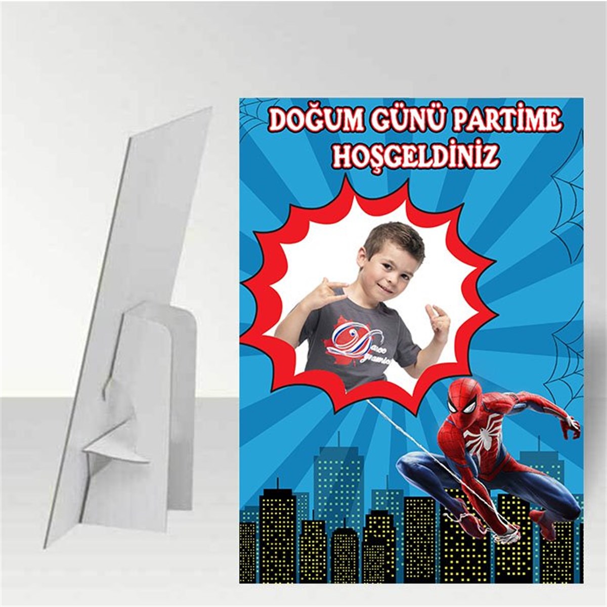 Spiderman Kişiye Özel Ayaklı Pano