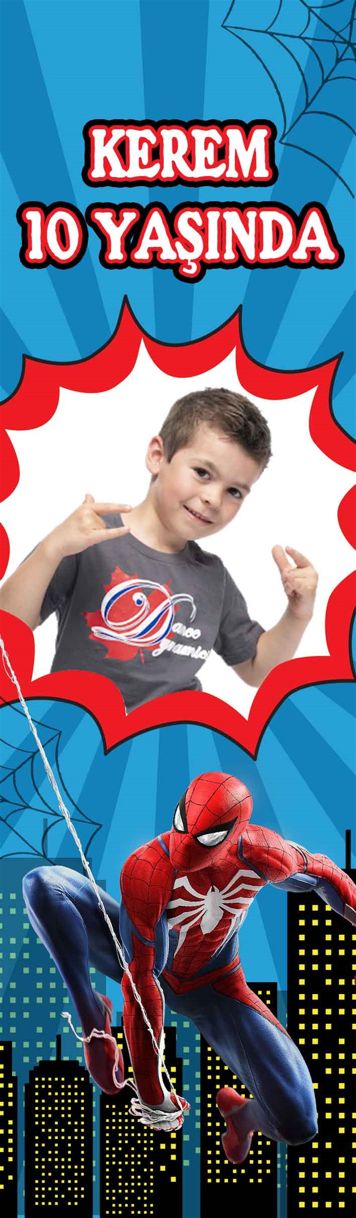Spiderman Kişiye Özel Kitap Ayracı 10 Adet
