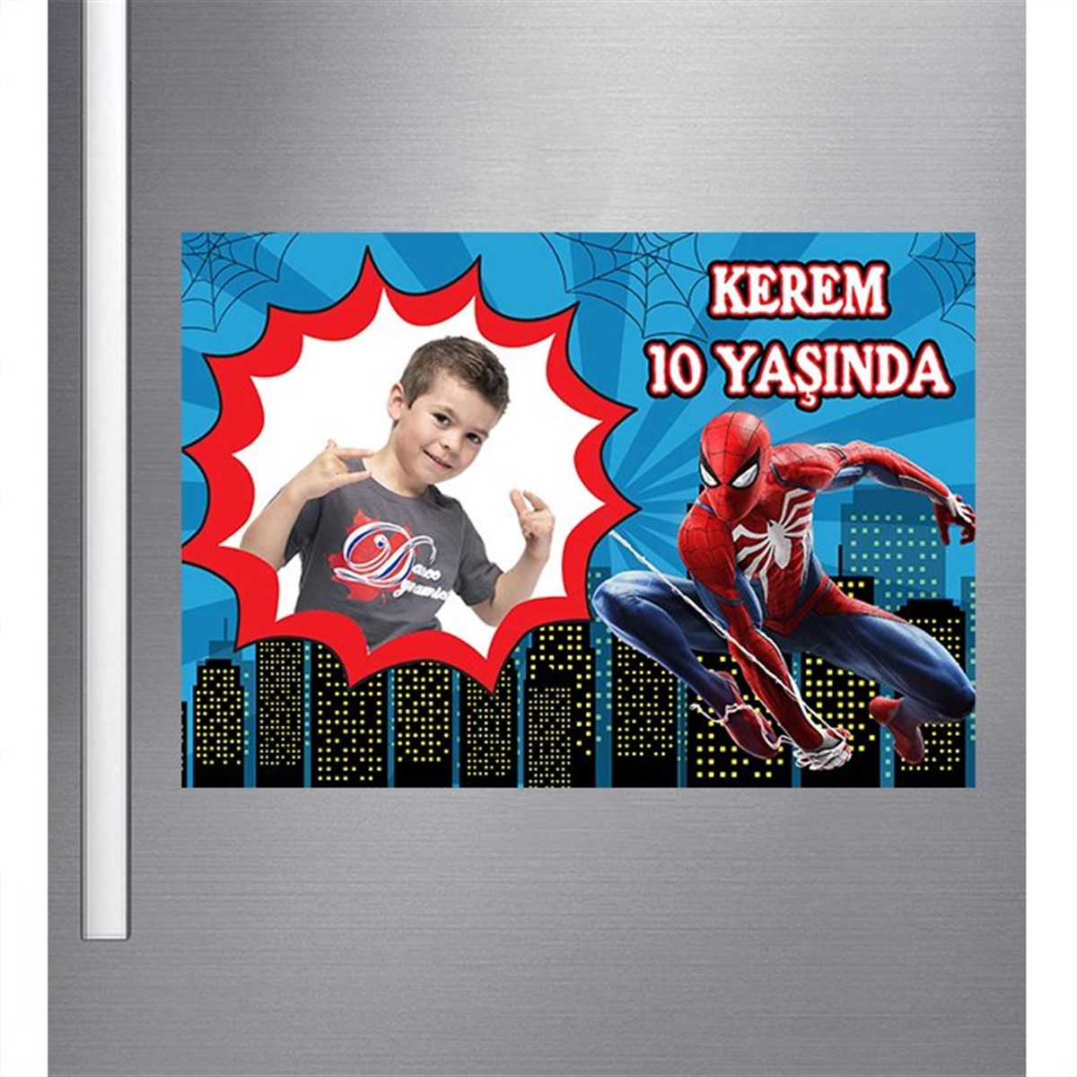 Spiderman Kişiye Özel Magnet 18 Adet