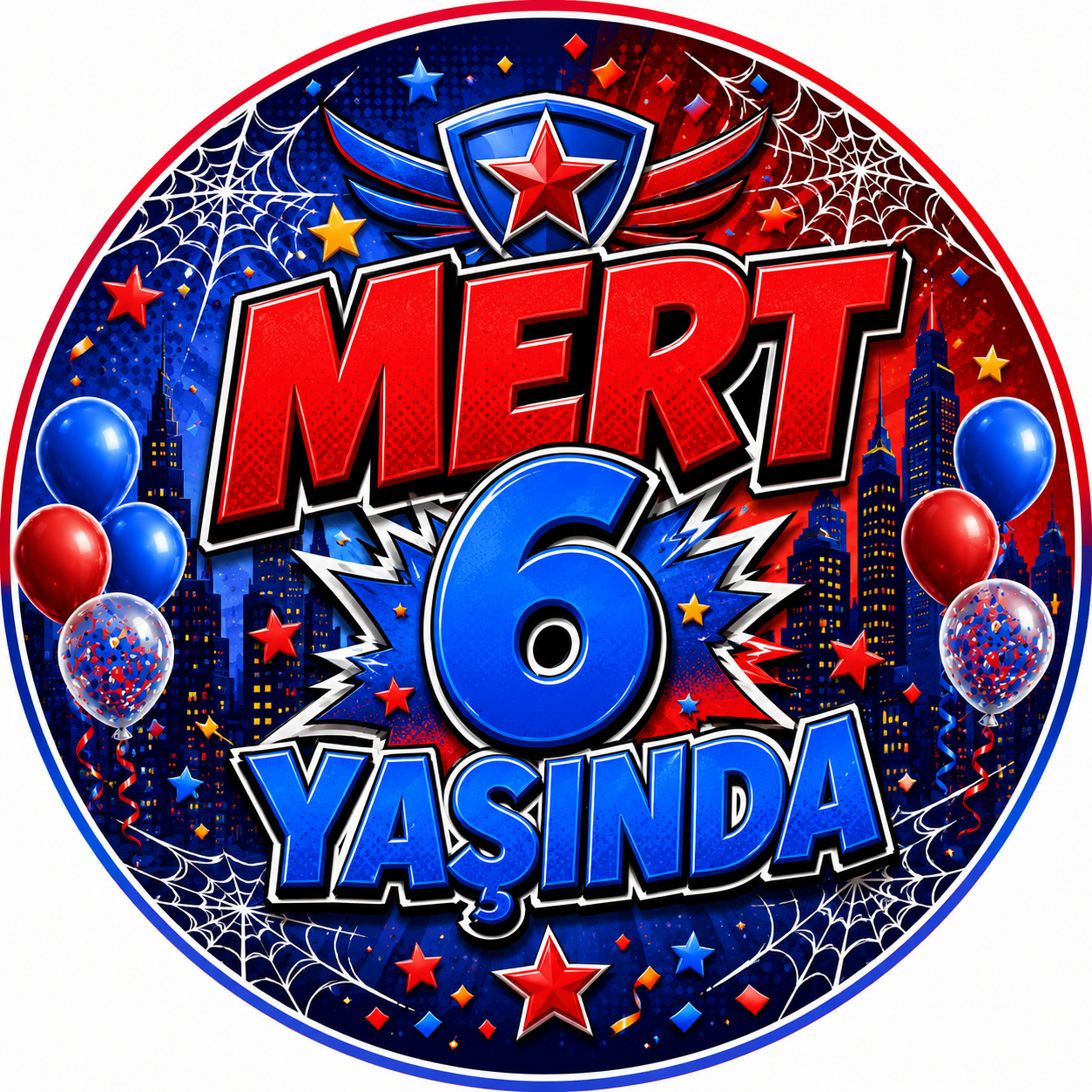 Spiderman KonseptiSpiderman Kişiye Özel Sticker 24 Adet