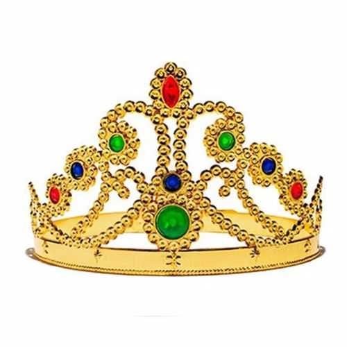 Taşlı Gold Kraliçe Taç