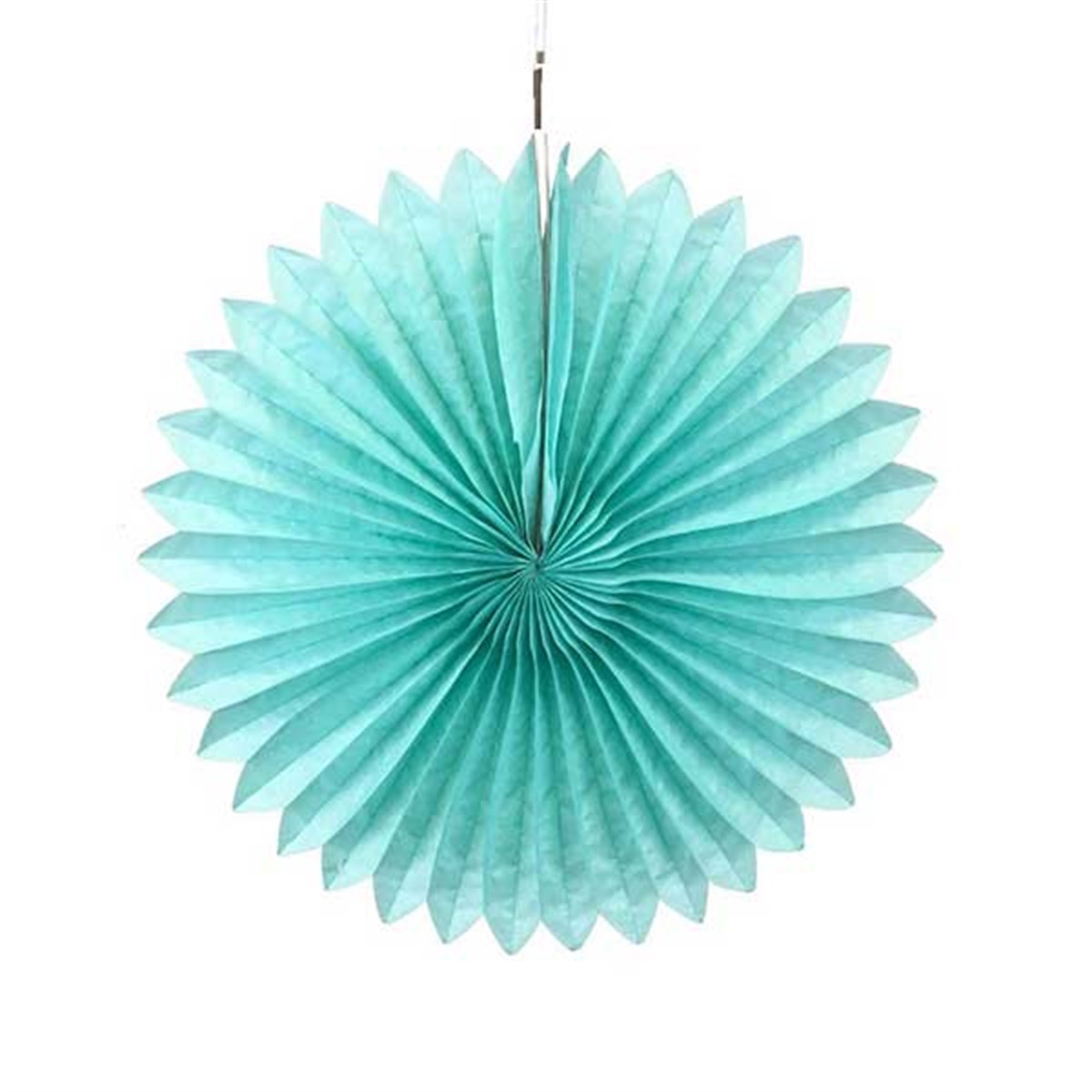 Turkuaz Küçük Yelpaze Çark Süs 30 cm