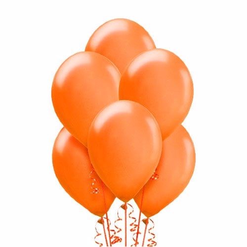 Turuncu Metalik Balon 20 Adet