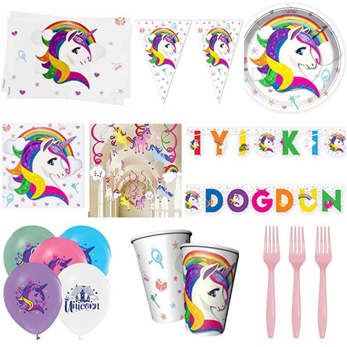 Unicorn 16 Kişilik Parti Seti