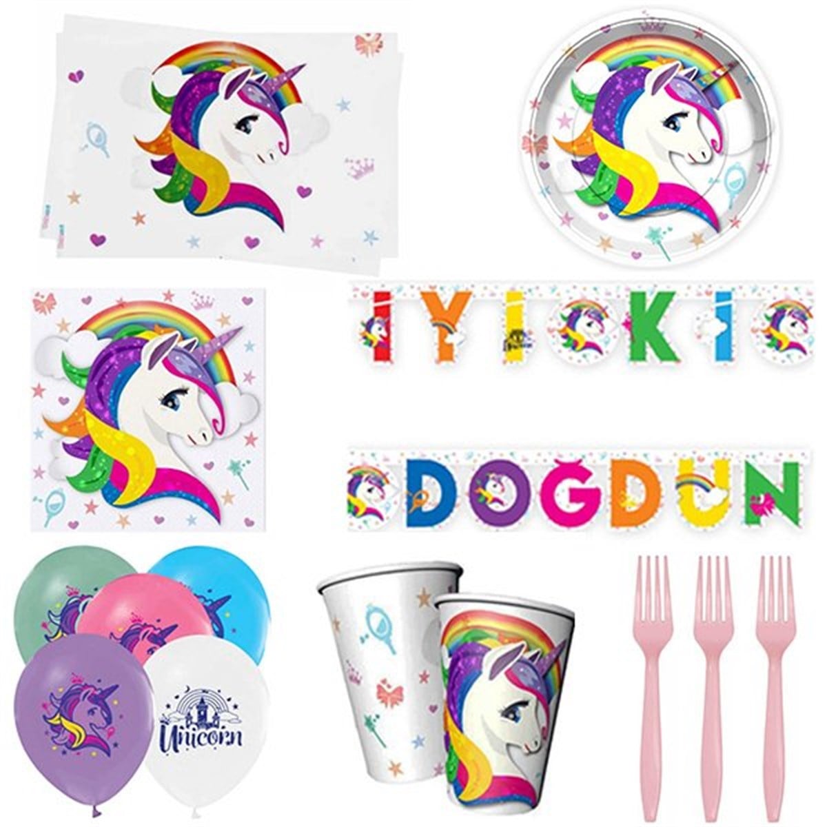 Unicorn 8 Kişilik Parti Seti
