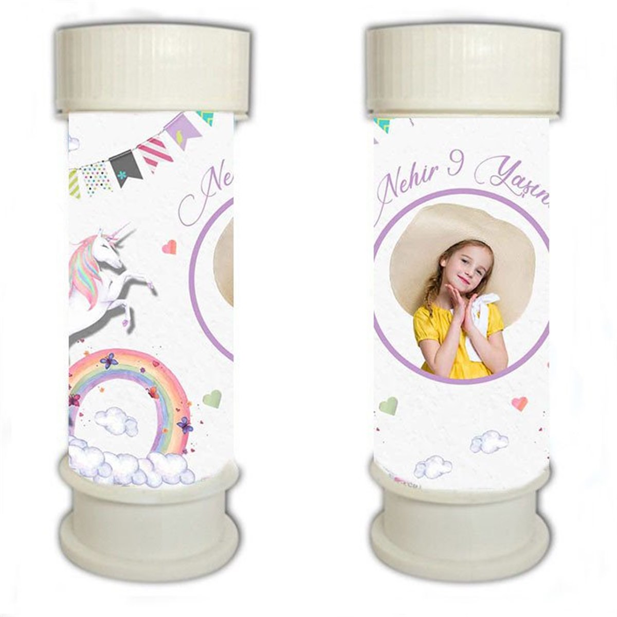 Unicorn Kişiye Özel Köpük Baloncuk 8 Adet