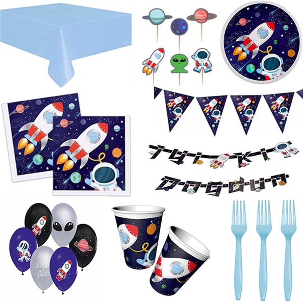 Uzay 16 Kişilik Parti Seti