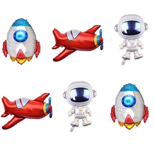 Uzay Dekoratif Folyo Balon 6 Adet