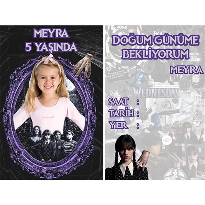 Wednesday Kişiye Özel Davetiye