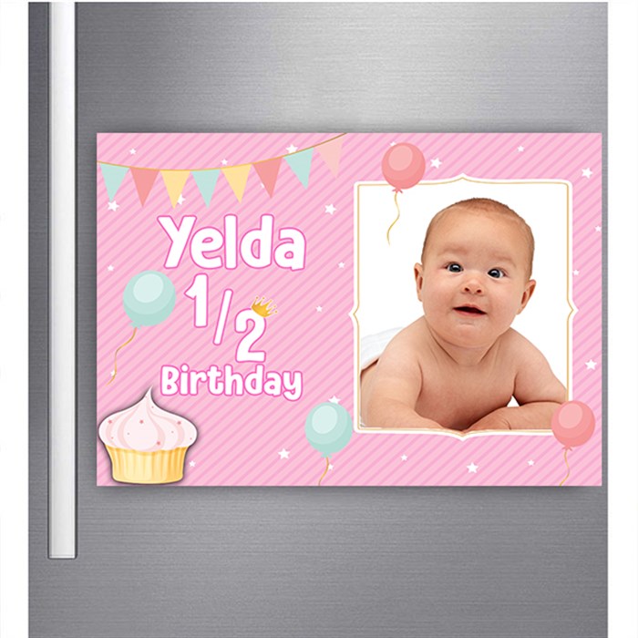 Yarım Yaş Kız Kişiye Özel Magnet