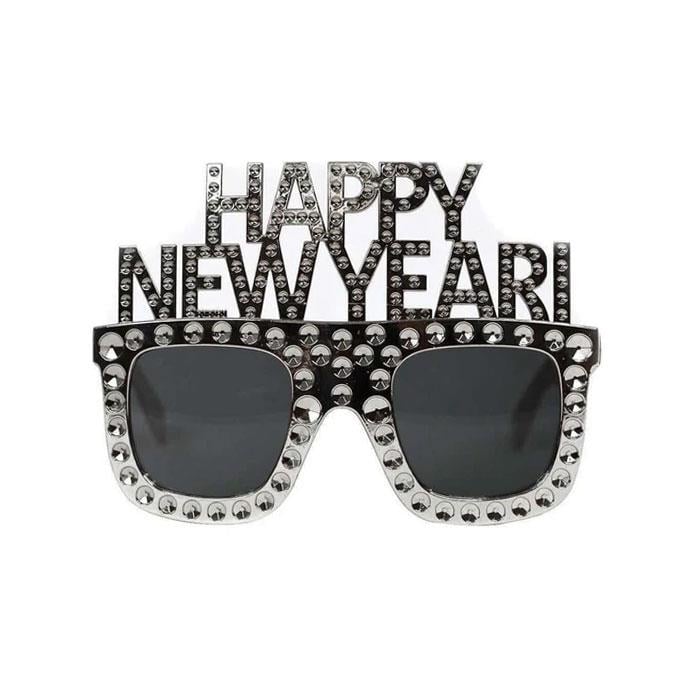 Taç ve GözlükYeni Yıl Temalı Gümüş Gözlük
