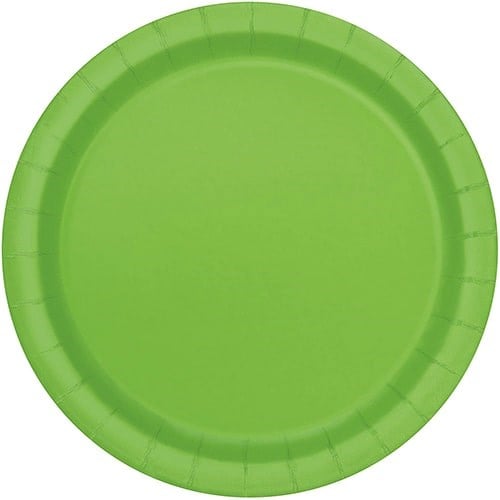 Yeşil Karton Tabak 23 cm 8 Adet