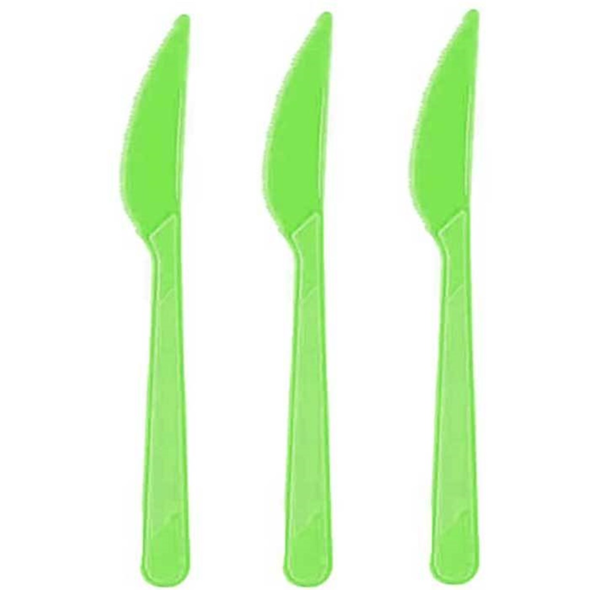 Yeşil Renk Bıçak 25 Adet