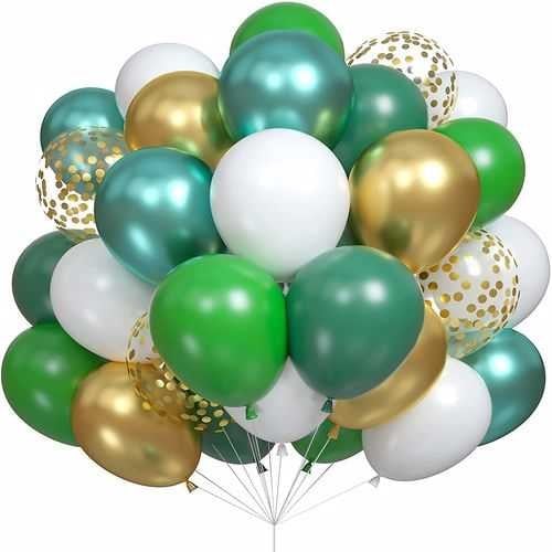 Yeşil Renkler Uçan Balon 20 Adet