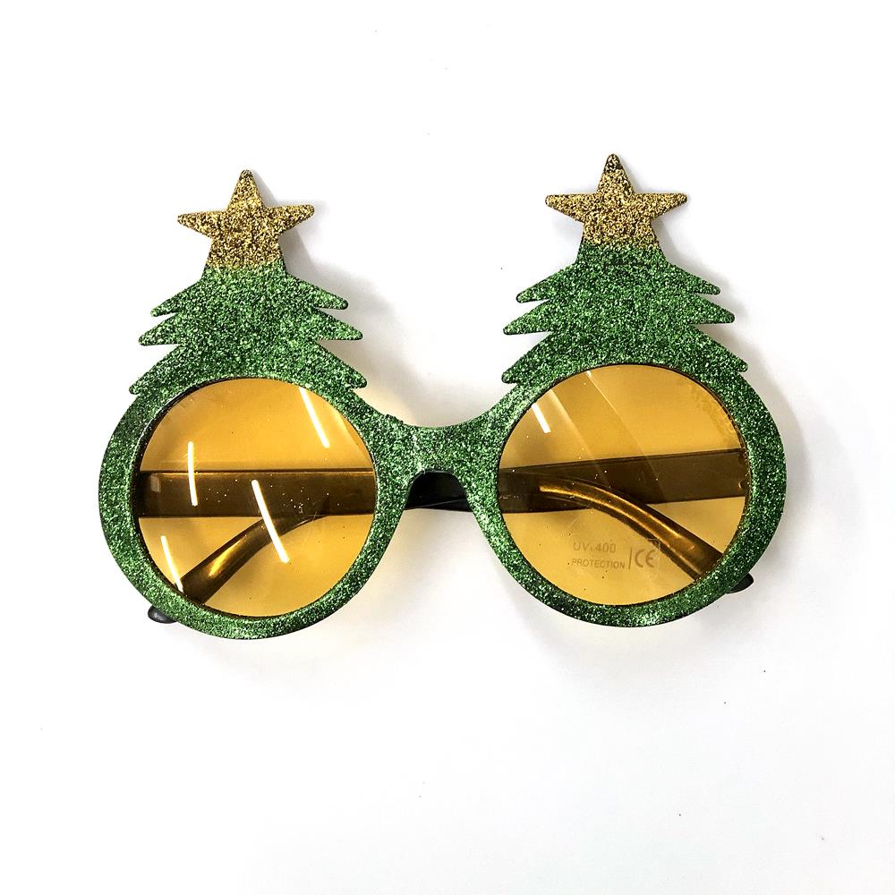 Taç ve GözlükYılbaşı Çam Figürlü Gözlük