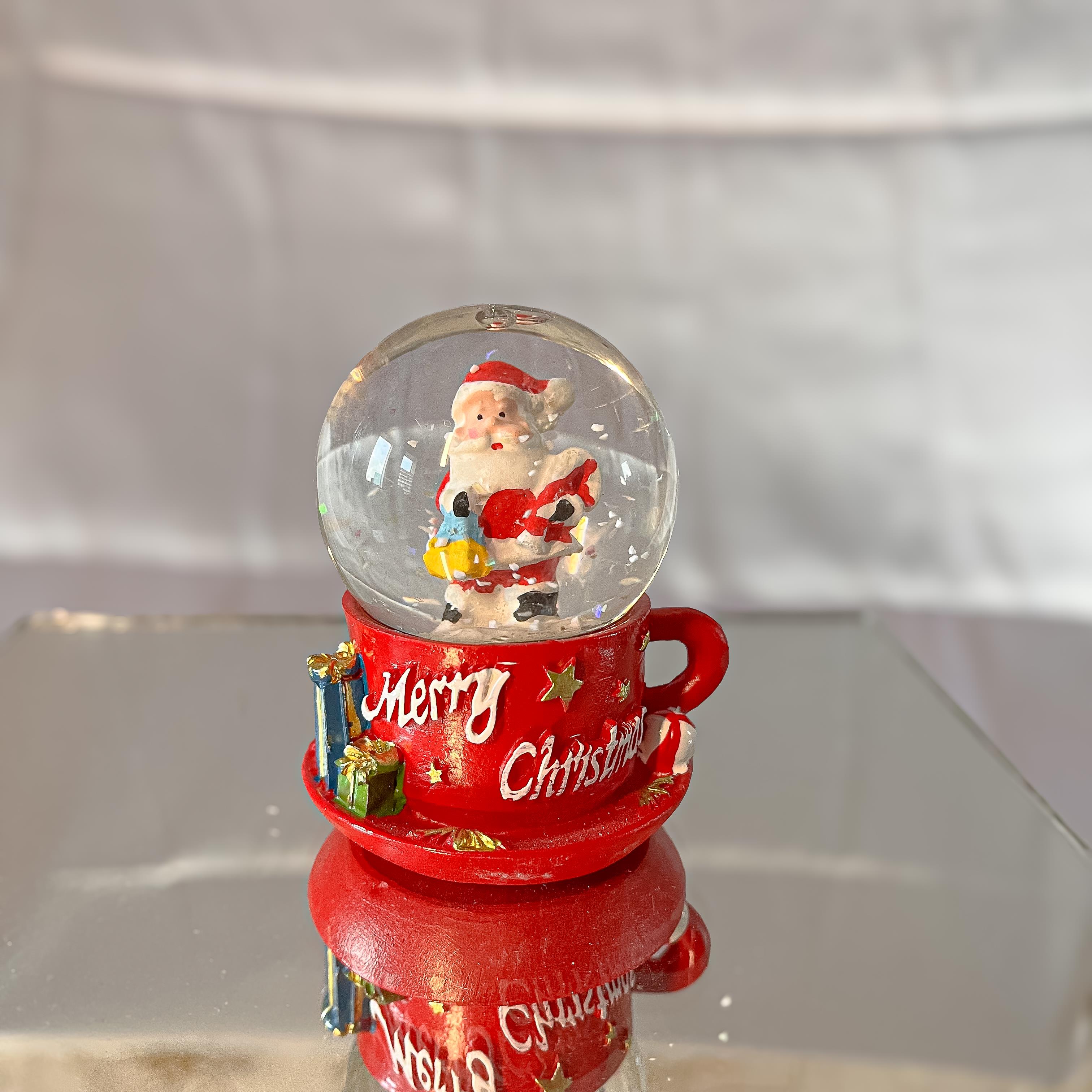 HediyelikYılbaşı Fincan Kar Küresi Noel Baba