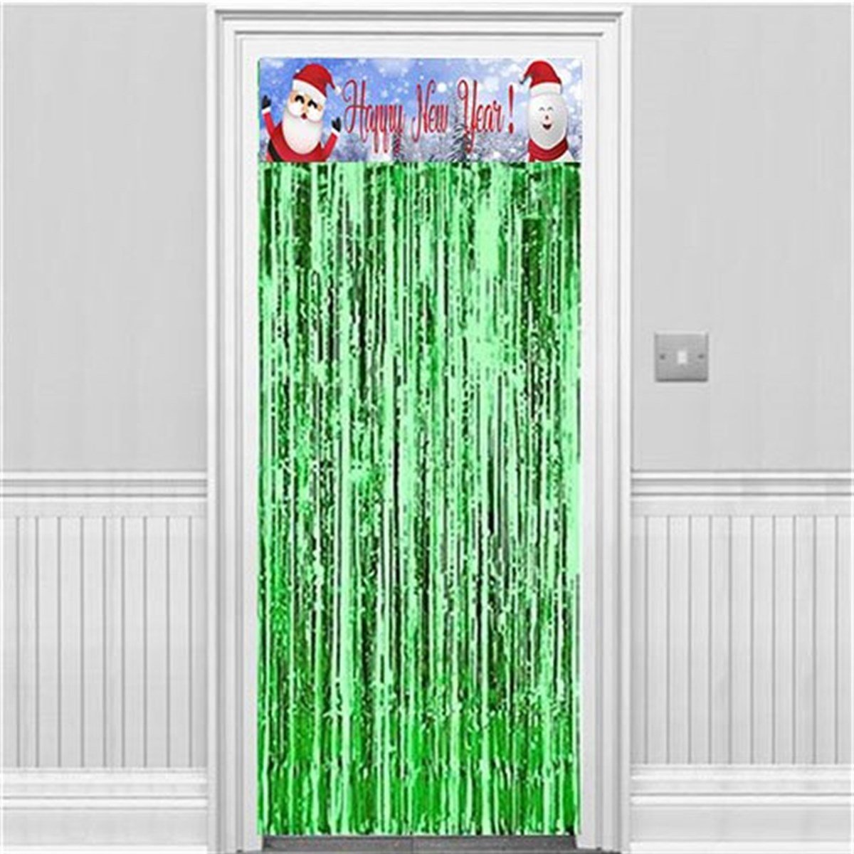 Yılbaşı Happy New Year Kapı Süsü Yeşil