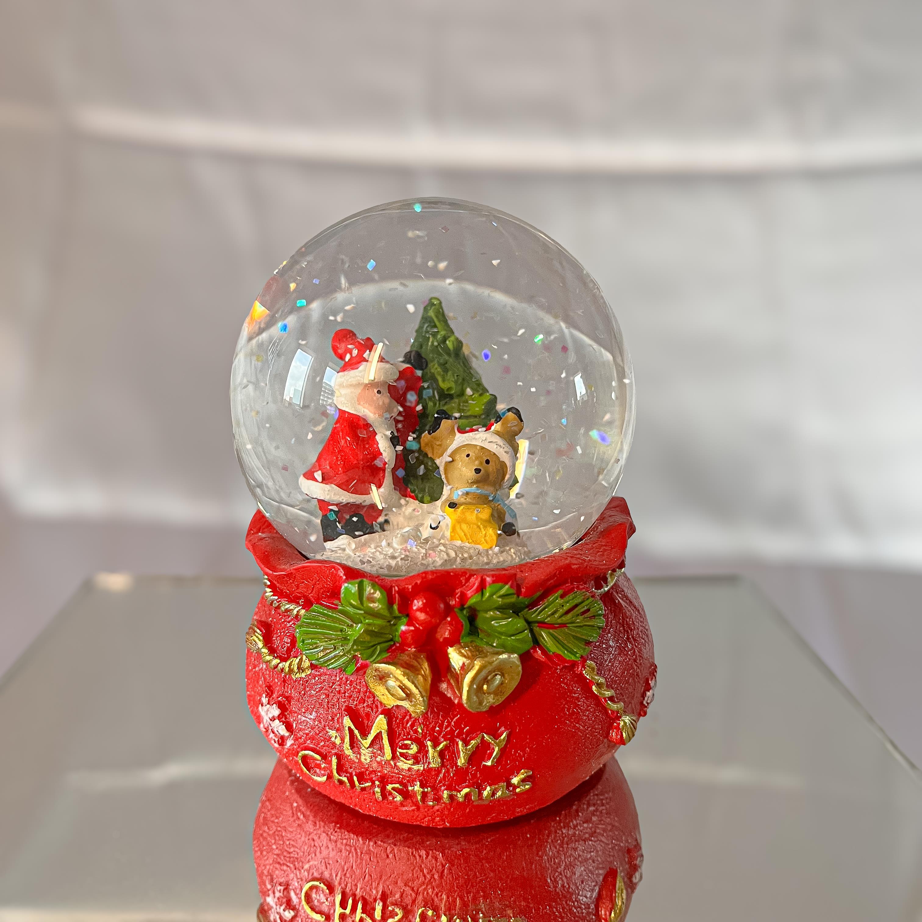 HediyelikYılbaşı Kar Küresi Noel Baba ve Geyik