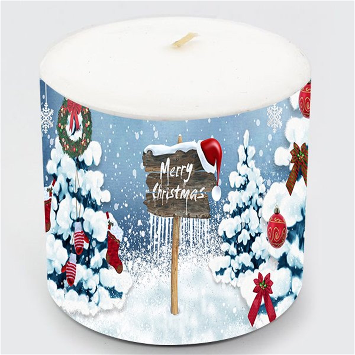 Yılbaşı Kardan Adam Mum 6x7 Cm 1 Adet