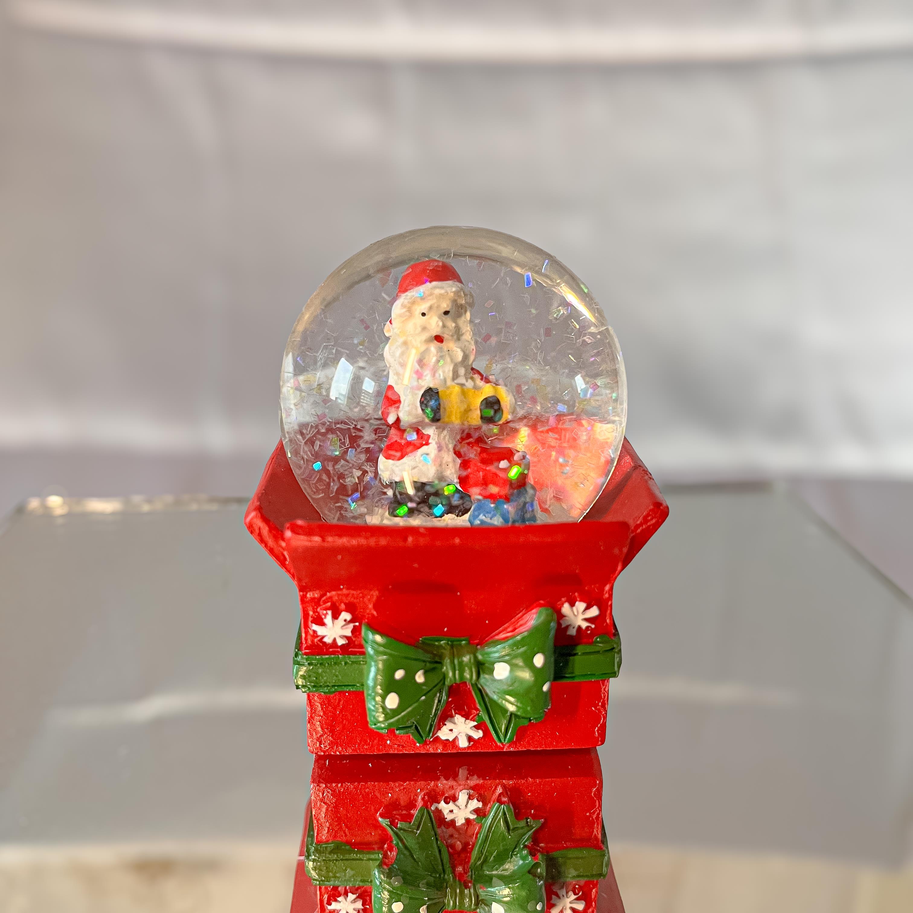 HediyelikYılbaşı Kutu Kar Küresi Noel Baba Hediyeli