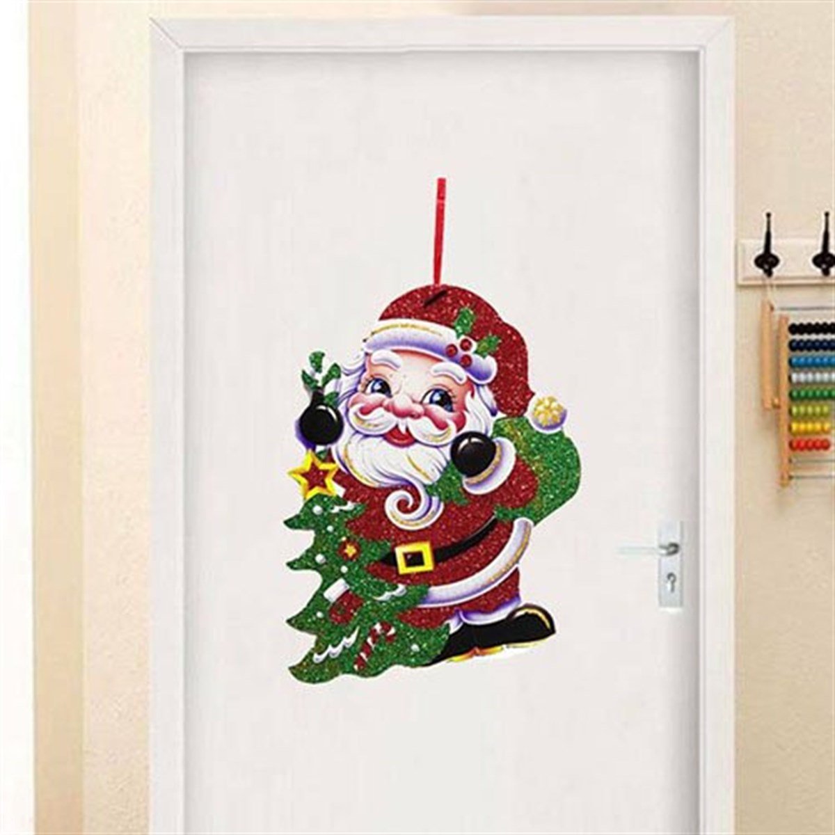 Yılbaşı Noel Baba Kapı Süsü 23x29 Cm