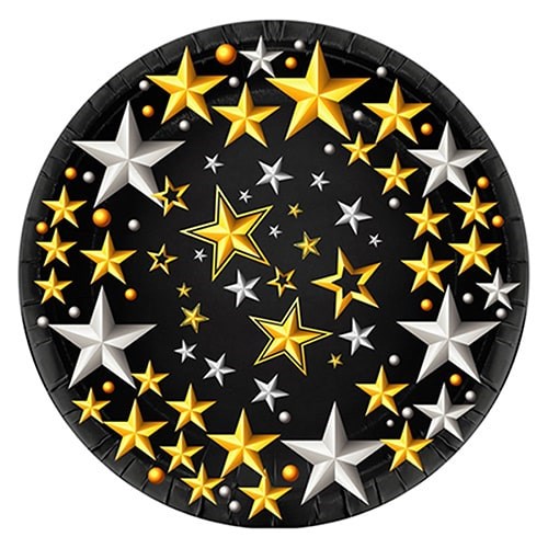 Yıldızlar Karton Tabak 8 Adet