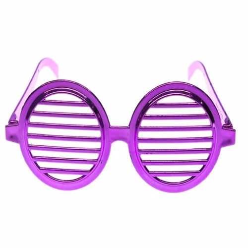 Yuvarlak Plastik Parti Gözlük Fuşya