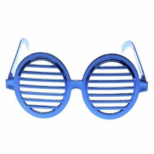 Yuvarlak Plastik Parti Gözlük Mavi