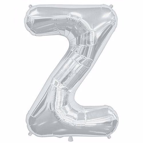 Z Harf Folyo Balon Gümüş 100 cm