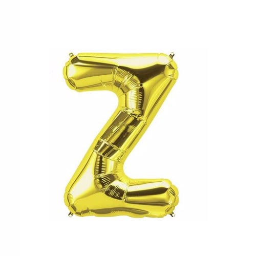 Z Harf Folyo Gold Renk Balon Küçük 35 Cm