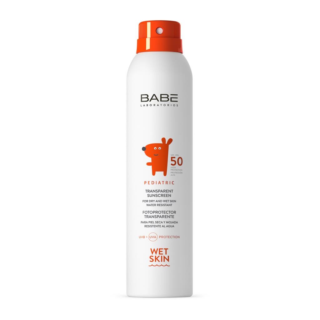 BABE Pediatric Transparent Sunscreen Wet Skin SPF50+ 200 ml