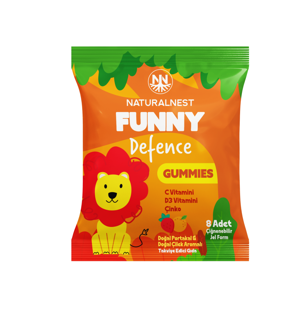NATURALNEST Funny Defence Gummies 8 Çiğnenebilir Jel Form