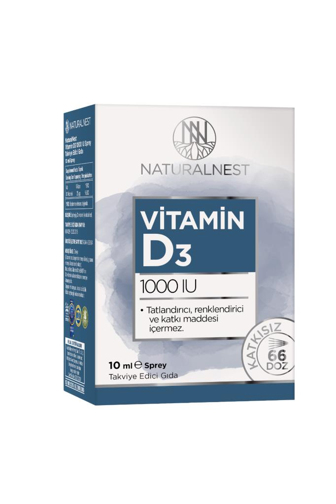 NATURALNEST VITAMIN D3 1000 IU SPREY 10 ML