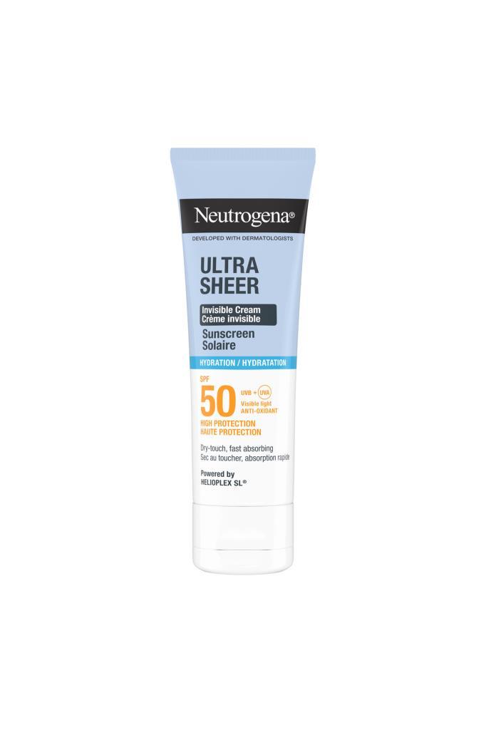 NEUTROGENA Ultra Sheer Invisible Cream Sunscreen SPF50 Hydration 50 ml