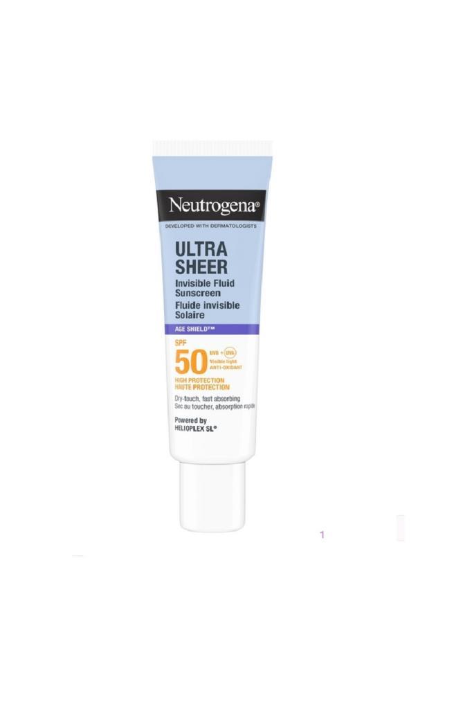 NEUTROGENA Ultra Sheer Invisible Fluide Sunscreen SPF50 Age Shield 50 ml