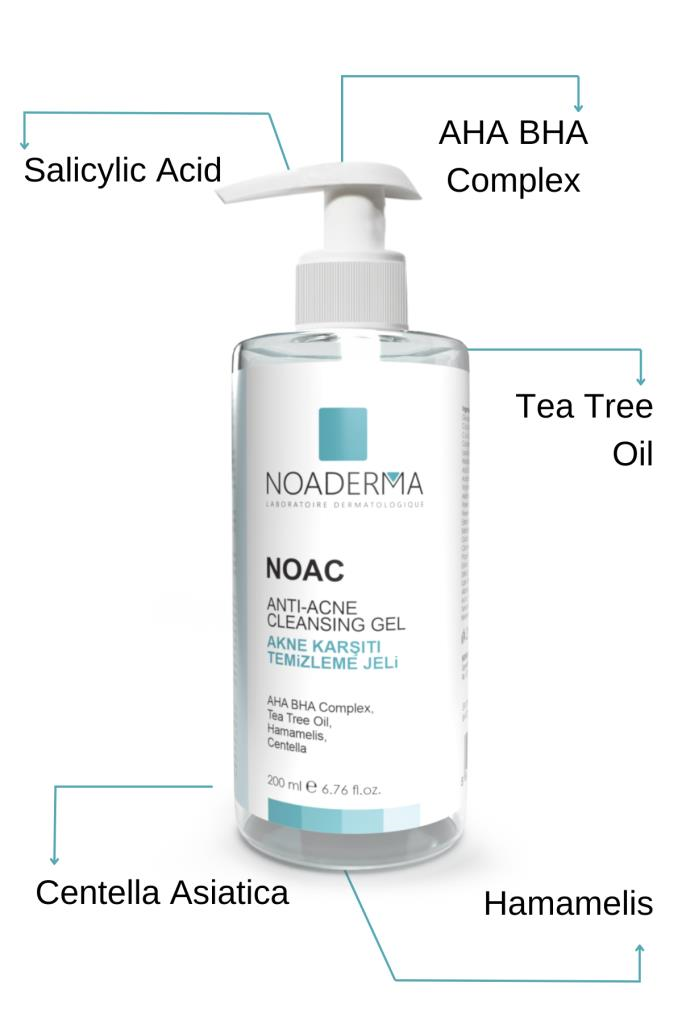 NOADERMA Noac Akne Karşıtı Temizleme Jeli 200 ml