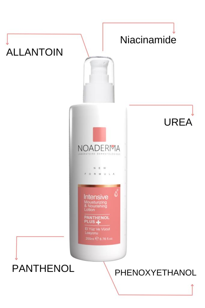 NOADERMA Panthenol Plus El, Yüz & Vücut Losyonu 200 ml