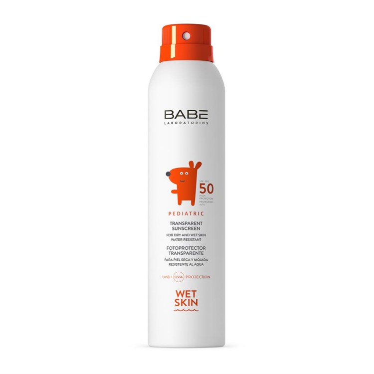 BABE Pediatric Transparent Sunscreen Wet Skin SPF50+ 200 ml