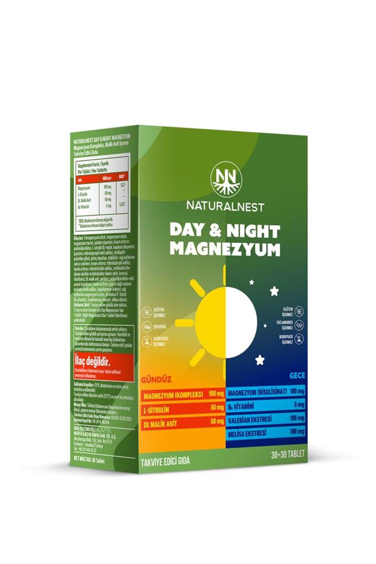 NATURALNEST Day & Night Magnesium 30+30 Tablet