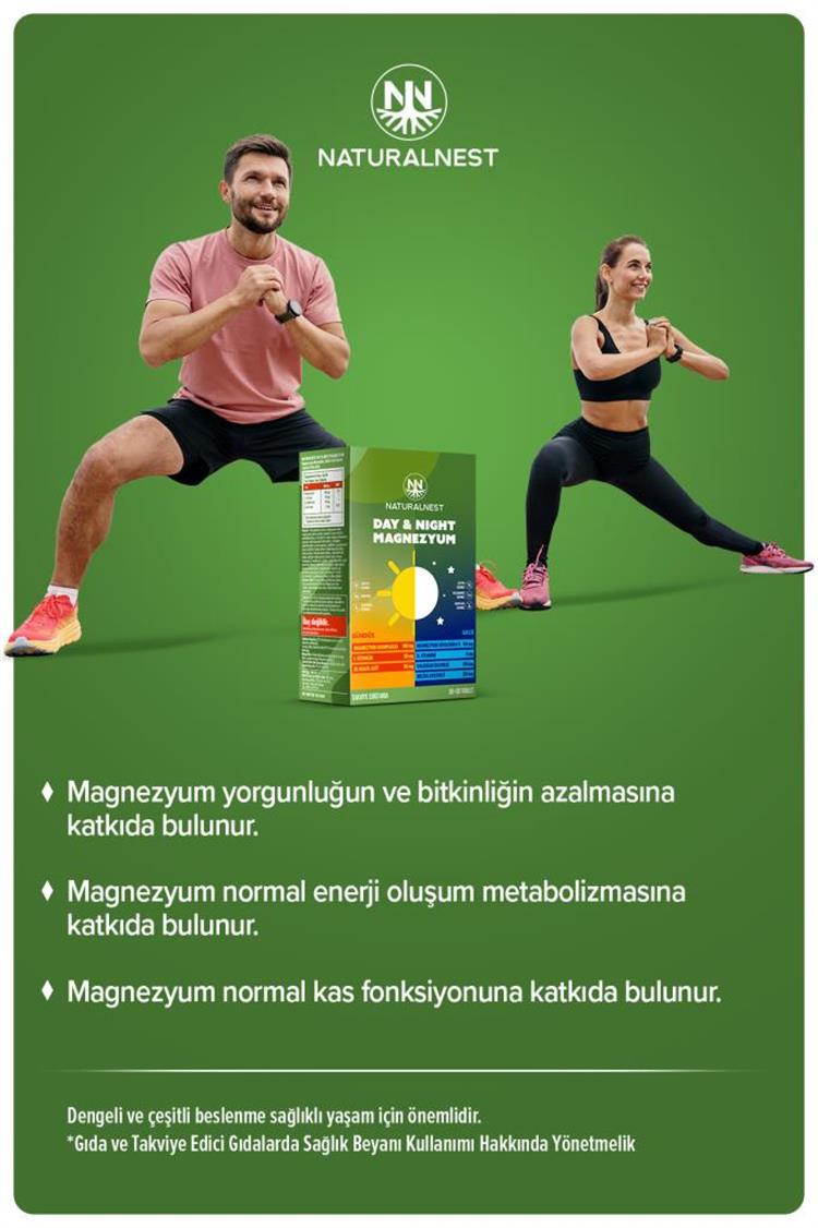 NATURALNEST Day & Night Magnesium 30+30 Tablet