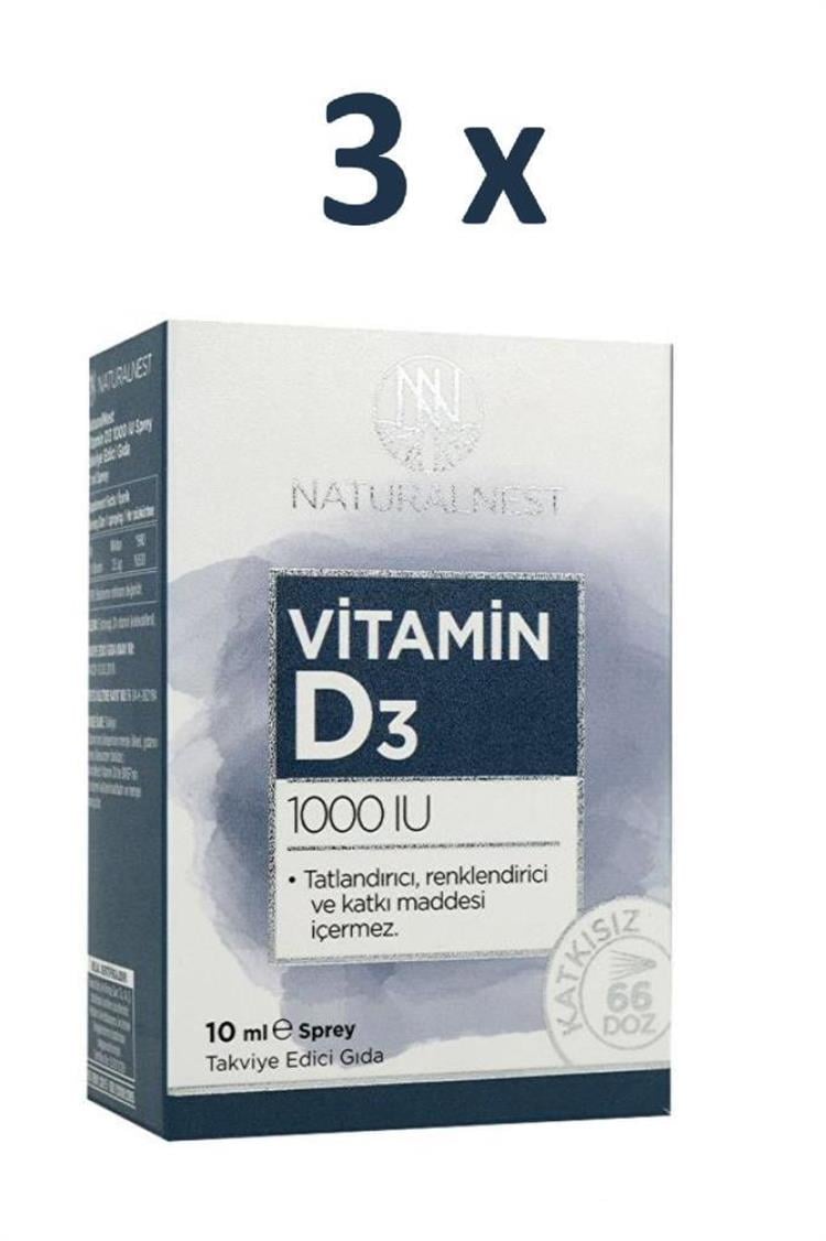 NATURALNEST VITAMIN D3 1000 IU SPREY 10 ML 3 AL 2 ÖDE
