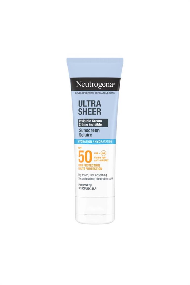 NEUTROGENA Ultra Sheer Invisible Cream Sunscreen SPF50 Hydration 50 ml