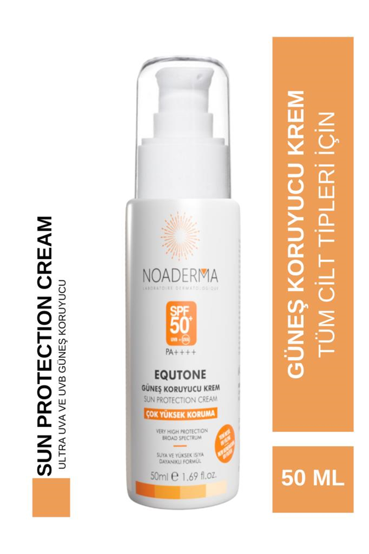 NOADERMA Equtone Leke Karşıtı Güneş Koruyucu Yeni Nesil Filtreli SPF50+ Krem 50 ml