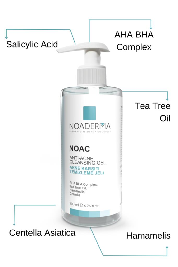 NOADERMA Noac Akne Karşıtı Temizleme Jeli 200 ml