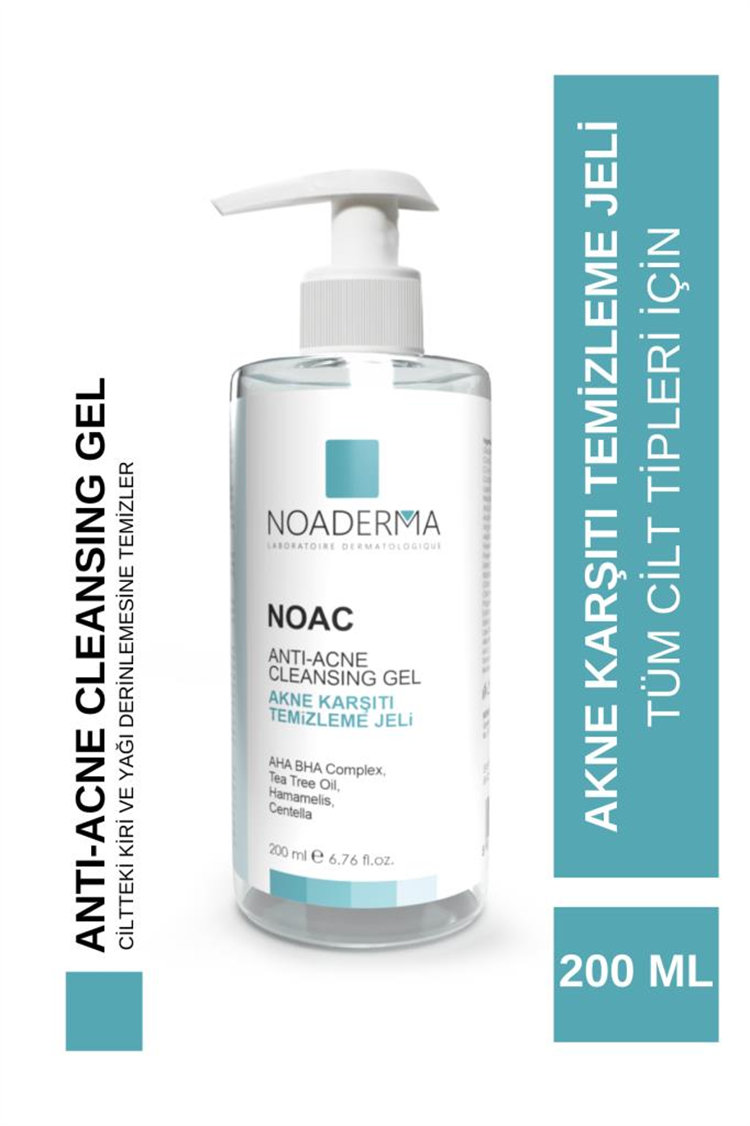 NOADERMA Noac Akne Karşıtı Temizleme Jeli 200 ml