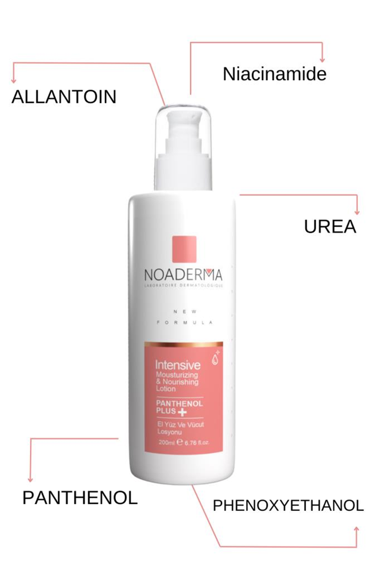 NOADERMA Panthenol Plus El, Yüz & Vücut Losyonu 200 ml