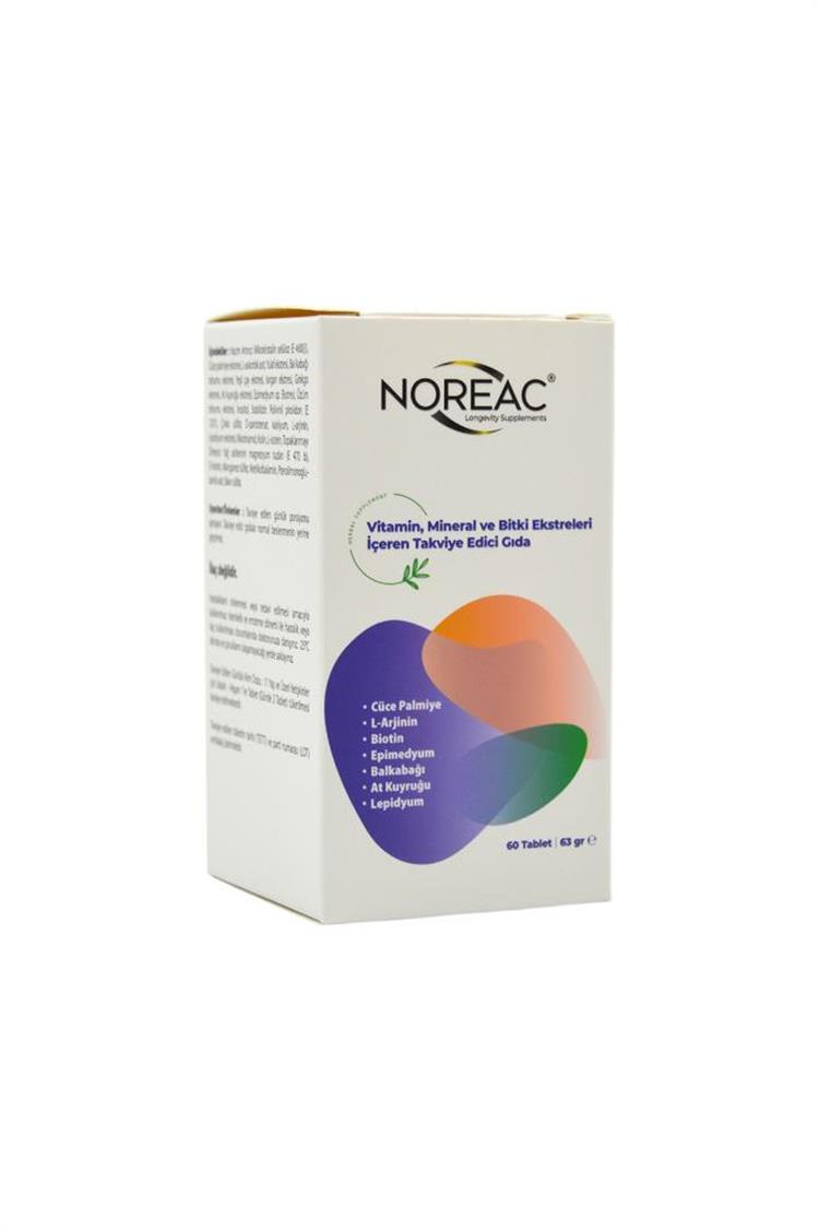 NOREAC Vitamin, Mineral ve Bitki Eks.60 Tab.