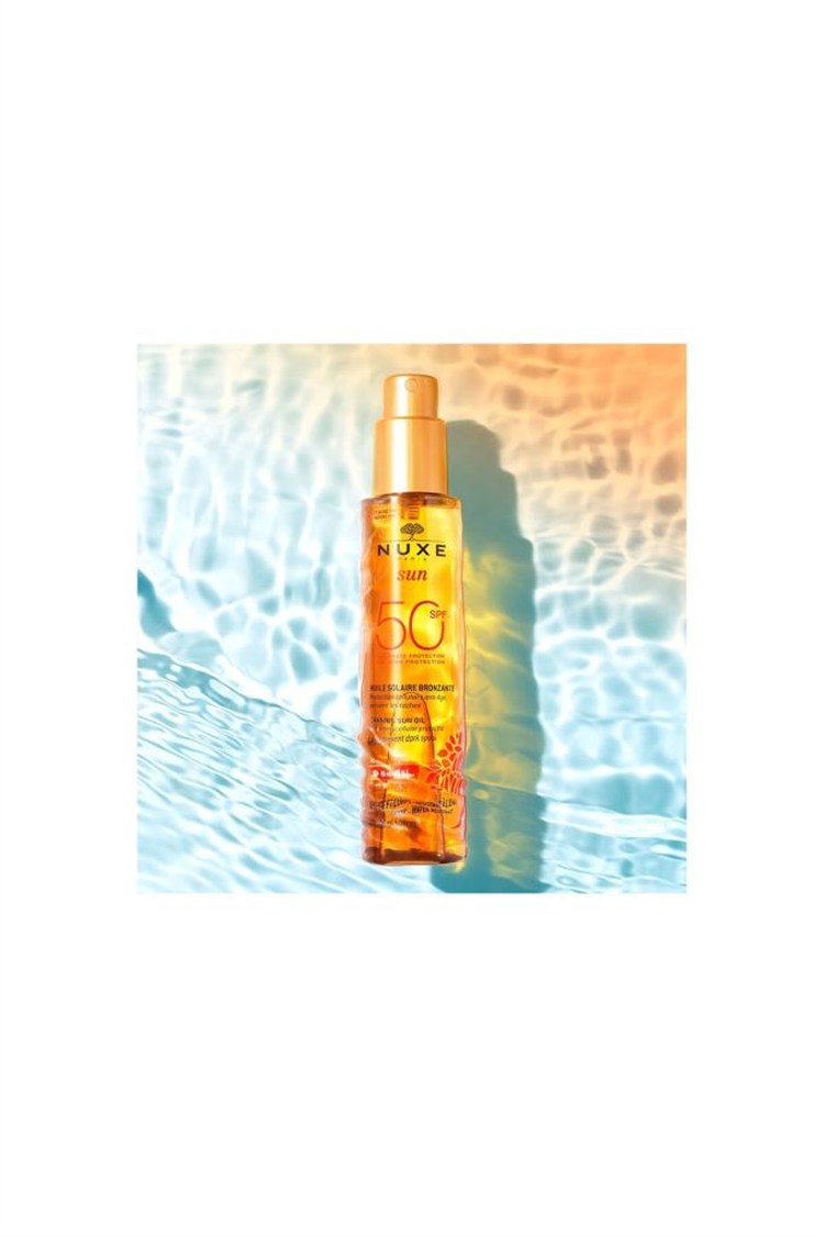 NUXE Huile Solaire Bronzlaştırıcı Yüz ve Vücut Yağı SPF50 150 ml